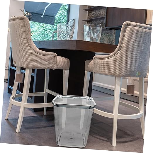 Transparent Large Garbage Can with Thickened PP Material Portable Kitchen Wastebasket and Bathroom Trash Bin for Home Office Bedroom Hotel Use