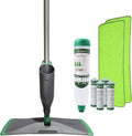 Eyliden Spray Mop with Cleaner Solution 40ml Bio-Enzyme Floor Cleaner Concentrate - pH Neutral 2 Microfiber Pads Long-Lasting Freshness Effective All-in-One Wet Mops Safe for All Floor Cleaing