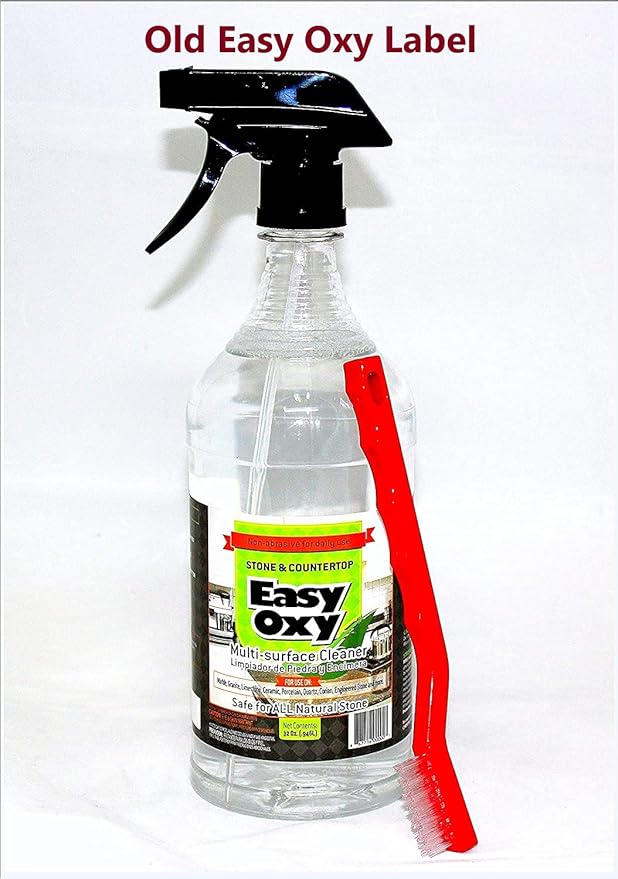 Easy Oxy Spray Cleaner 32 oz multi surface spray with Heavy Duty Detailed Brush (1)