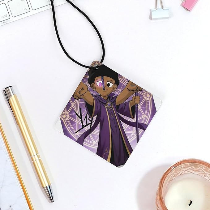 5PCS Car Air Freshener Hanging Personalized Double Sided Wizard Car Fresheners Long Lasting New Cars Scents Cute Automotive Freshies for Closets Drawers (tea)