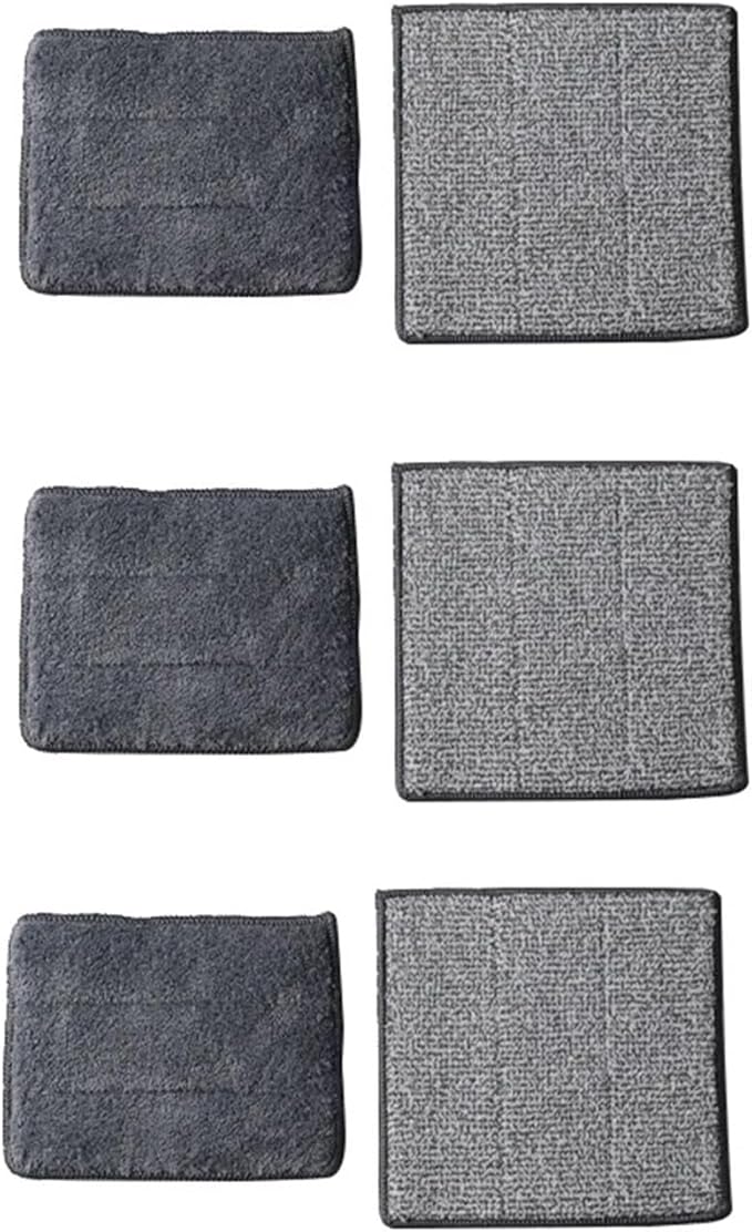 Triangle Microfiber Wall Cleaning Mop with Long Handle Adjustable Dry and Wet Dust for Floor Ceiling Window(Square Cloth Set)