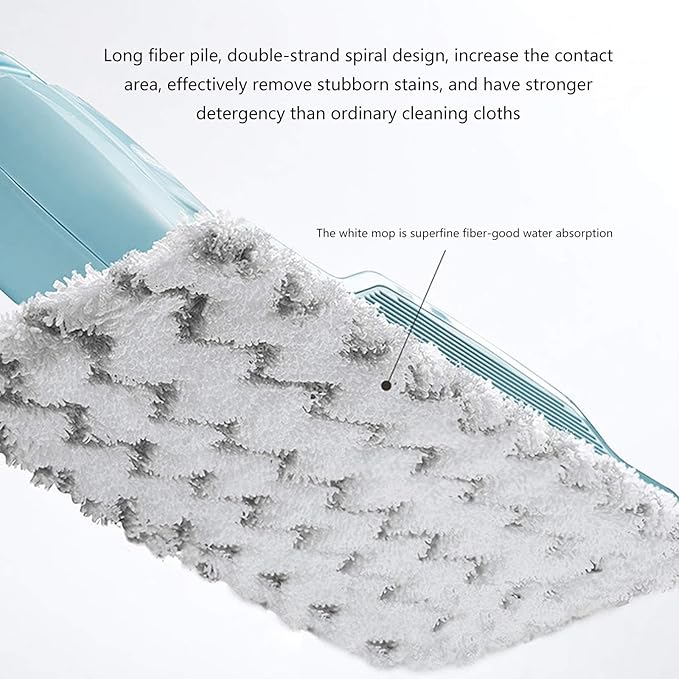 Homasy Floor Mop Multifunctional Steam Mop Hard Floor Steam Cleaner Chemical-Free Cleaning Blue