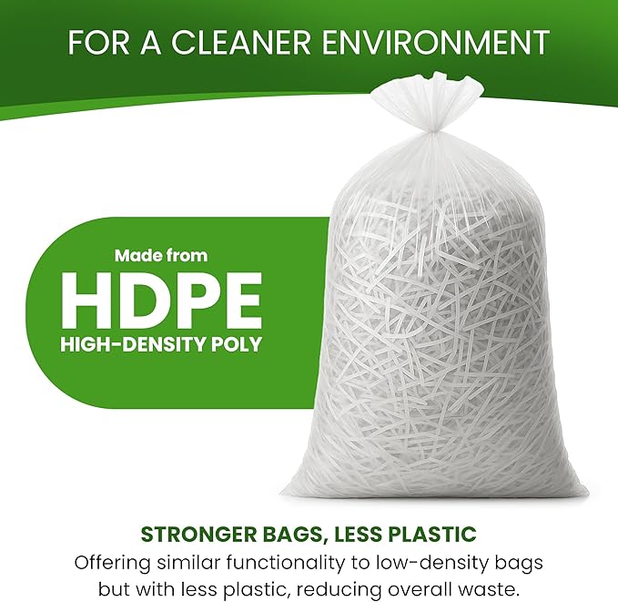 Betta 40-45 Gallon Clear High-Density Trash Bags 150 Count Box (40x48-inch) Commercial Medium-Duty Garbage Can Liners