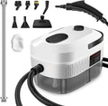 Handheld Steam Cleaner 2500W Powerful 15sec Heat-up Multipurpose Steamer 3-Level Temp 37OZ Pressurized Deep Cleaning Steamer with 10 pcs Accessories for Window Grease Car Home