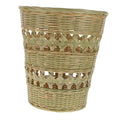 Handmade Woven Trash Can Wastebasket Multi-Function Storage Basket Material Rustic Home Decor