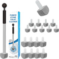 Pumice Stone Toilet Bowl Cleaner with 1Toilet Handle and 7 Cleaning Stone+Extra 10Pack Refills