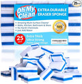 (25 Pack) Extra Durable Eraser Sponge – Extra Thick Long Lasting Magic Melamine Cleaning Sponges in Bulk – Foam Pads for Walls Kitchen Bathroom Floor &amp Baseboard Cleaner