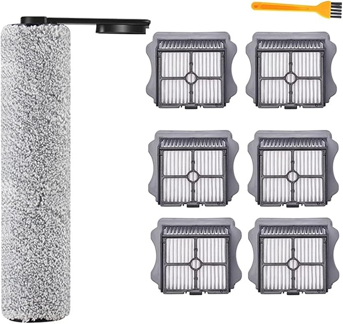 Brush RollerHEPA Filter Accessories Compatible for Tineco Floor ONE S5 Floor/One S5 ProCordless Wet Dry Vacuum Cleaner Replacement Accessories(6pcs)