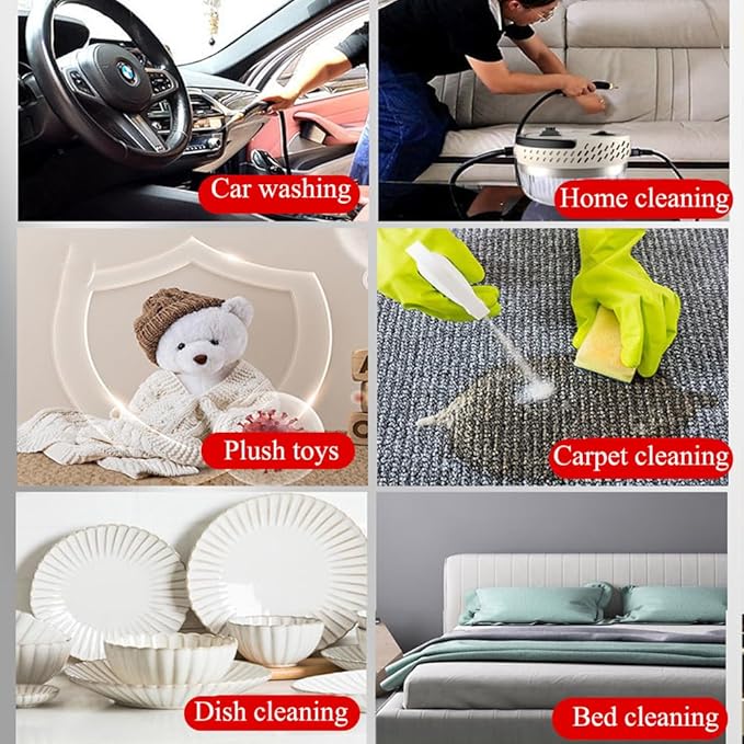 2500W Handheld Steam Cleaner Large Capacity 1400Ml Steam Cleaner High Pressure Steam Cleaner Car Portable Steam Machine Suitable for Cleaning Ovens Furniture Cars