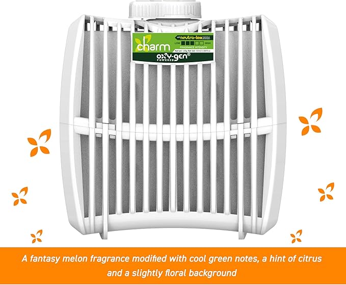 Oxygen-Pro - Charm Cucumber Melon Medium Fragrance Cartridge For Oxy-Gen Powered Commercial Air Fresheners and Deodorizers (6)