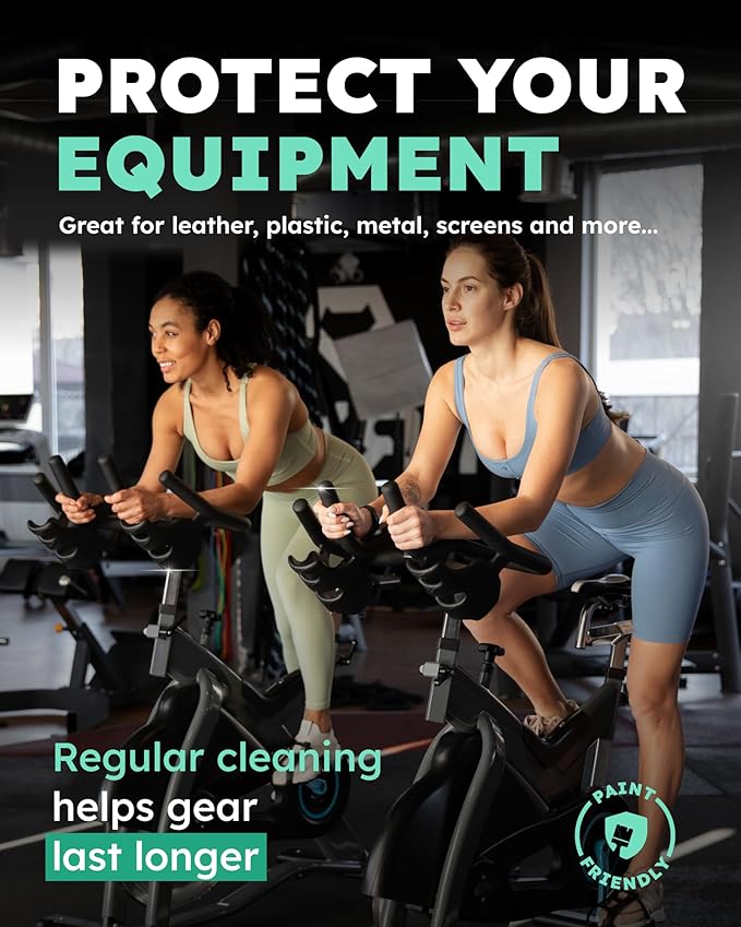 Gym Equipment Wipes - 500 Fitness Wipes to Clean Exercise Equipment Treadmill Peloton Bikes Yoga Mat Cleaner - Gym Supplies Yoga Supplier Cleaning Wipes for Home &amp Gym - Spa Fresh Scent
