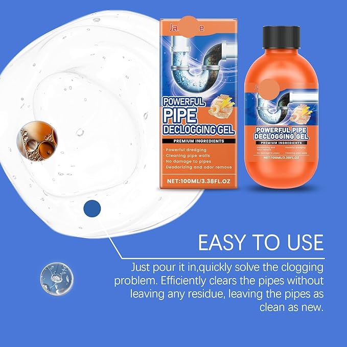 Quick-Fix Drain Cleaner - Powerful Formula for Kitchen Sink and Toilet Blockages(1PCS)