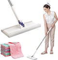 Snap Grip Mini Mop Disposable Dust Mop Compatible with Swiffer &amp Face Towels 2026 Upgraded Zero Touch Snap Grip Mini Mop for Kitchen Counter Convenient Cloth Changing Mops with 10 Reusable Clot
