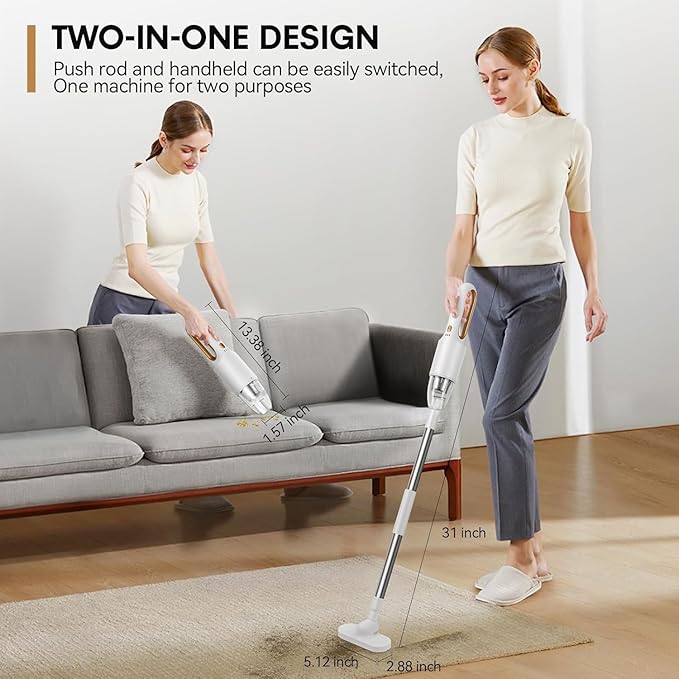 Handheld Vacuum Cleaner 2-in-1 Mini Cordless Vacuum Cleaner USB Rechargeable Car Vacuum Portable Quickly Dust Removal for Hardwood Floor Carpets Pet Hair Car Office &amp Home Cleaning