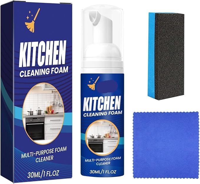 Kitchen Foam Cleaner - Heavy Duty Degreaser For Stove &amp Oven Removes Stubborn Grease In Seconds(3PCS)