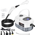 Handheld Steam Cleaner with Touch Screen Portable Steamer for Cleaning Hand Held Steamer Cleaner Pressurized Hand Steam Cleaner for Home Car Detailing Walls Grout Couch Tile Carpet White