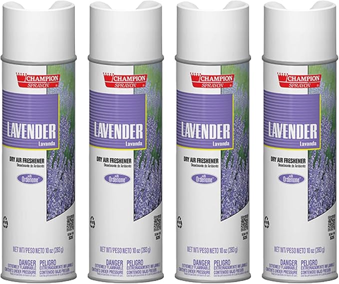 Champion Sprayon air fresheners Lavender net 15 oz.. 4 count