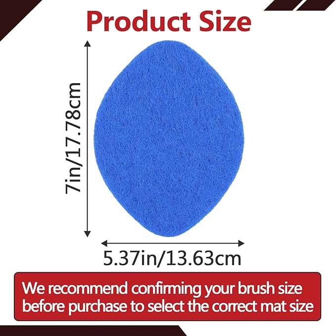 10Pcs Shower Scrubber Refill Pads Compatible with Clorox Tub &amp Tile Scrubber Durable Blue Non-Scratch Replacement Pads for Bathroom &amp Toilet Wall Floor Cleaning