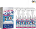 Bathroom Cleaner Spray Foam Rinse Cleaning for Tub Tile Toilet Shower Glass Sink Effectively Removes Stubborn Stains Limescale Soap Scum Bathroom Descaler for Daily Deep Clean (4PCS)