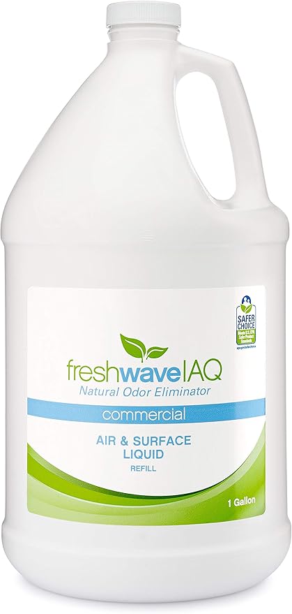Fresh Wave IAQ Commercial Odor Eliminating Air &amp Surface Liquid 1 Gallon | Safer Odor Relief | Natural Plant-Based Odor Eliminator | Odor Absorber for Home or Commercial Areas