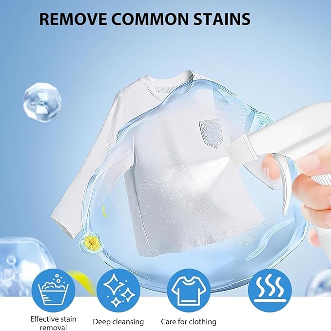 Clothing Emulsifier 2026 Upgrade Non Ionic Emulsifier Clothing Cleaner Powerful Stain Remover Clothes Dry Clean Spray Quick Clothings Cleaner for Home Office Travel &amp Daily Life (2pcs)