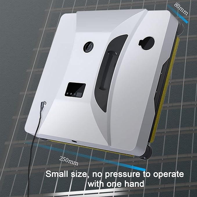 Robotic Window Cleaner with Remote Control Auto Water Spray Voice Output for Glass Tile &amp Mirrors
