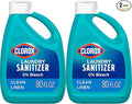 Clorox Laundry Sanitizer 0% Bleach Color Safe Clean Linen 80 Fl oz Pack of 2 (Pack May Vary)