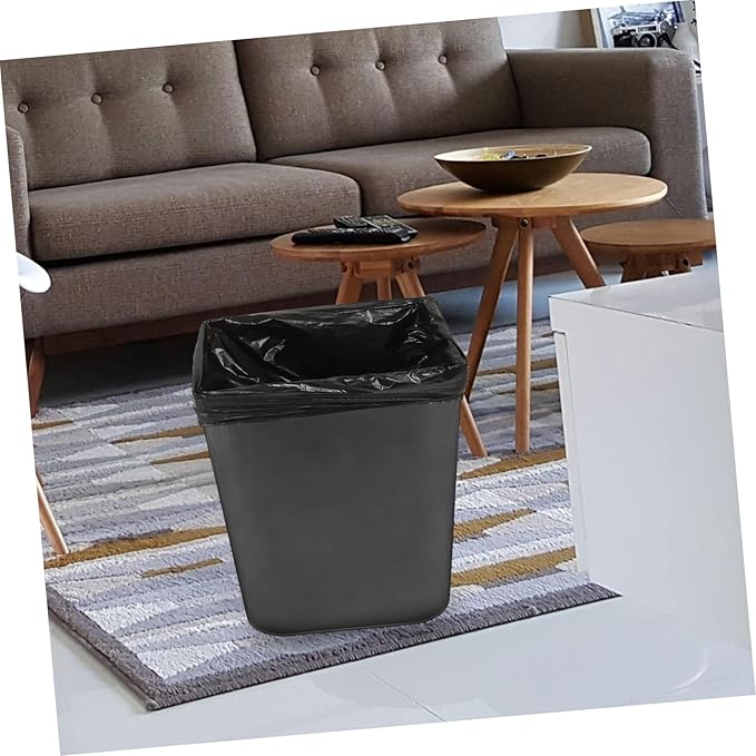 GALPADA 25pcs Thickened Black Trash Bags Heavy Duty Garbage Liners for Kitchen Bathroom Office Home Waste Disposal and Garbage Bags