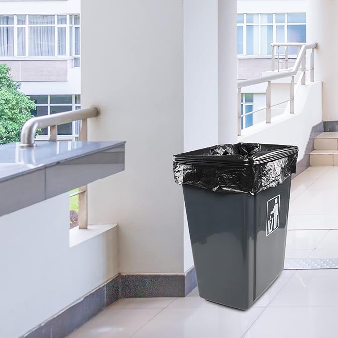 13 Gallon Black Garbage Bags Tall Kitchen Trash Bag 6 Rolls 150 Bags
