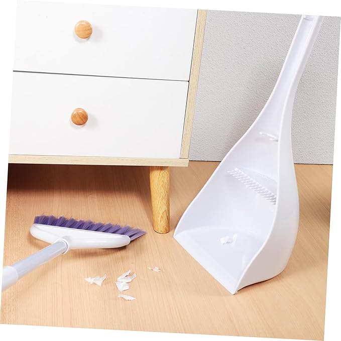 GLEAVI 1Set Mini Broom and Dustpan Small Household Cleaning Tools for Mess Cleanup Compact Desktop Use with Freestanding Design and Construction for Rv