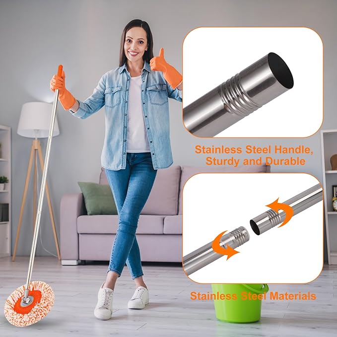 Wall Mop Primium 68” Wall Cleaner High-Quality Baseboard Cleaner Professional-Grade Baseboard Cleaner Tool with Handle Superior Quality Dust Mop Efficient Ceiling Fan Cleaner Duster