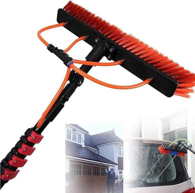 Water Fed Pole Kit 12FT-36FT â€“ Extendable Telescopic Brush for Cleaning Photovoltaic and Solar Panels Window Conservatory Roof â€“ Water Fed Cleaning Pole
