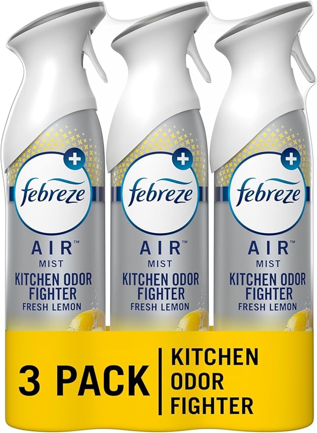 F.e.b.r.e.z.e Air Freshener SprayOdor Eliminator 8.8 Ounce (Pack of 3) (Fresh Lemon)