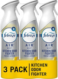 Febreze Odor-Fighting Air Freshener Room Fresheners Air Effects Spray Air Mist 8.8 Ounce - 3 Count (Pack of 1) (Fresh Lemon)