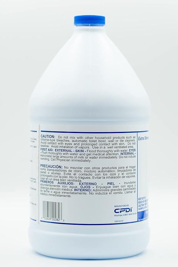 Clear Ammonia Cleaner Liquid 2 Gallon Multipurpose Multi-Surface Cleaning Solution Removes Grease Hard Water Stains and Odors Kitchen and Bathroom Use