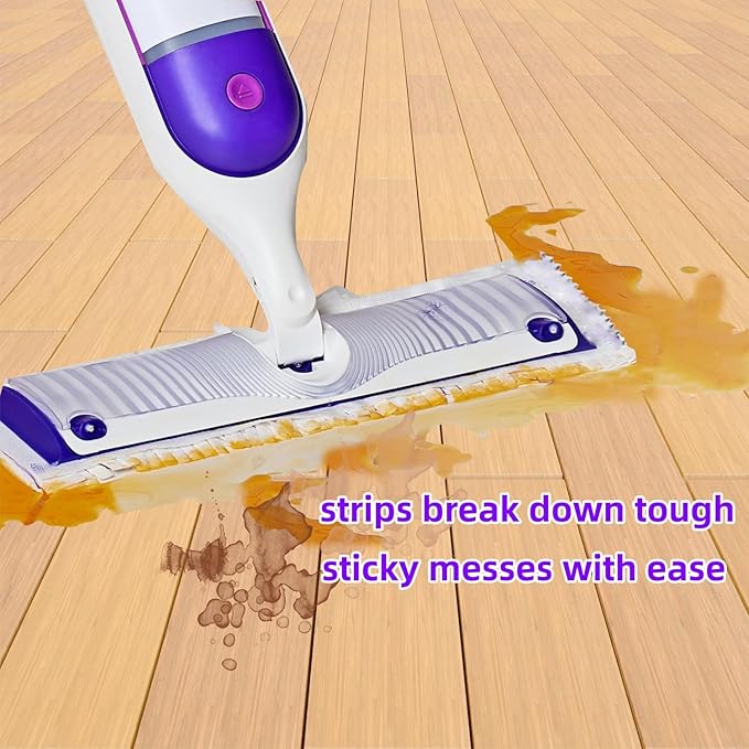 Disposable Mopping Pad Refills Compatible with PowerMop Multi-Surface Mop and PowerMop Wood Mop Spray Clean Pads Replacement (Purple -25)