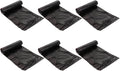 Disposable Rubbish Bags 150pcs (10 Packs) Black Plastic Trash Bags with Drawstring for Kitchen and Household Use