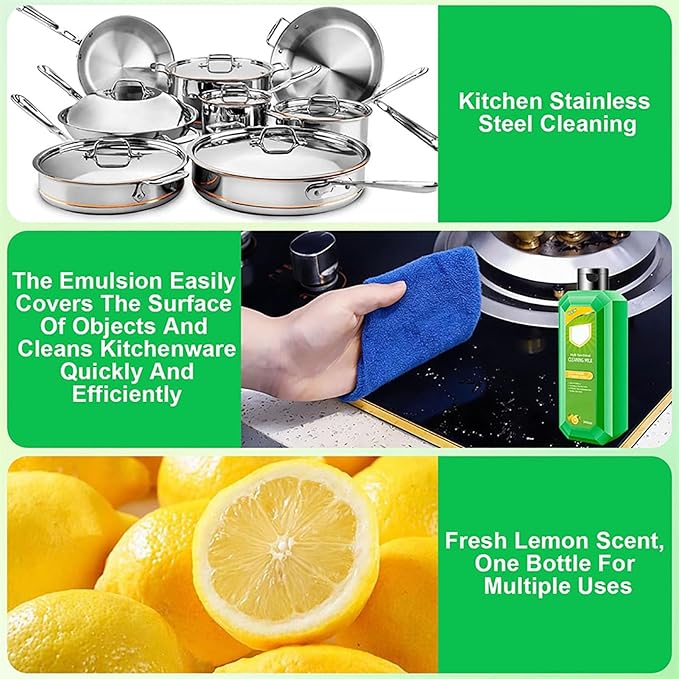 Cleaning Milk House Cleaner - Powerful Multifunctional Concentrated Cleansing Lotion Cleansing Milk Heavy Oil Stain Cleaner Clean up Kitchen Oil Stains Kitchen Cleaning Supplies (3PCS)