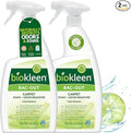Biokleen Bac-Out Enzyme Cleaner Spray and Stain &amp Odor Remover for Pet Stains Laundry Diapers Wine Carpets &amp More Eco-Friendly Non-Toxic Lime Scent 32 Ounces (Pack of 2)