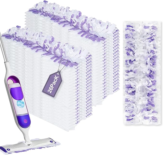 26 Pack Disposable Mopping Pads Refills for Swiffer PowerMop Replacement with Power Mop Refills Power Mop Pads Spray PowerMop Mopping Pad Refills for Floor Cleaning