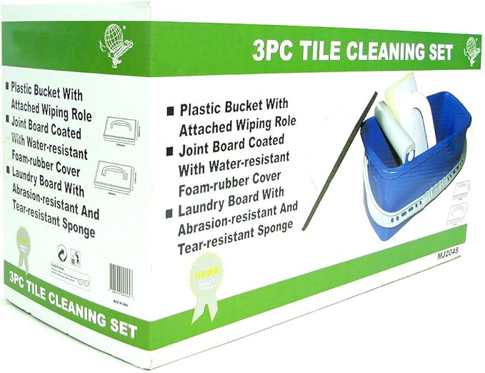 75-2045 Hawk Large 3-Piece Tile and Grout Cleaning Set