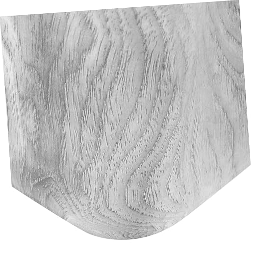 Retro Wood Grain Trash Can PP Construction Wastebasket for Bedroom Kitchen Living Thickened Square Large Garbage Bin with Smooth Surface Decorative and Practical Home Office Hotel