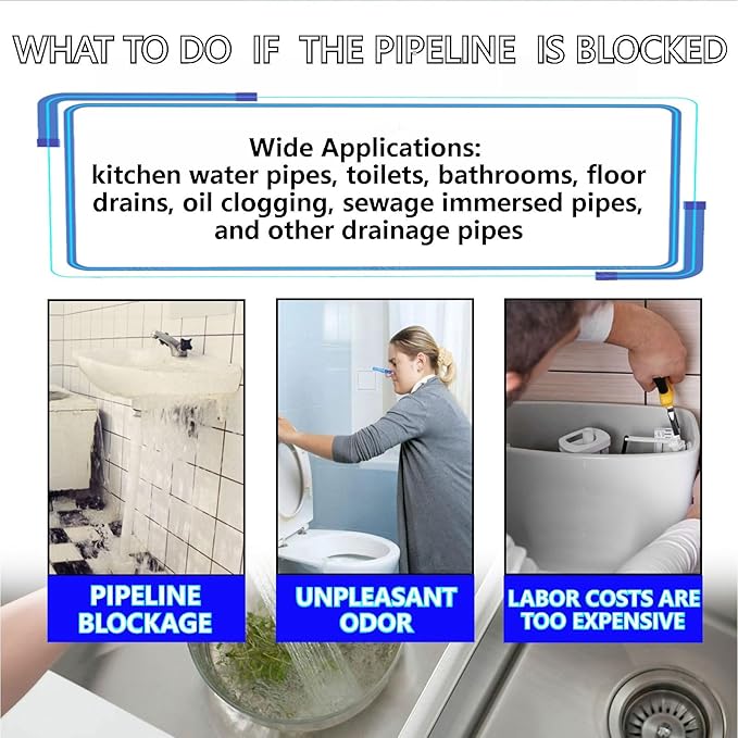 Wild Tornado Sink Drain Cleaner Powerful Sink and Drain Cleaner Powder for Kitchen and Bathroom