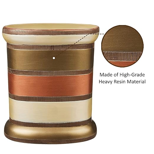 Zahari Home Decorative Trash Can for Bathroom Office &amp Bedroom - 2.1 Gallons Stylish &amp Small Trash Can for Dorms Desktop &amp Restroom - Chic Waste Basket for Compact Spaces Contempo