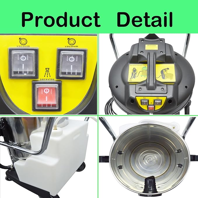 80L Carpet Cleaner Machine Vacuum Cleaner 3 in 1 Carpet Extractor Machine for Carpets Curtains Sofas 2000W110V