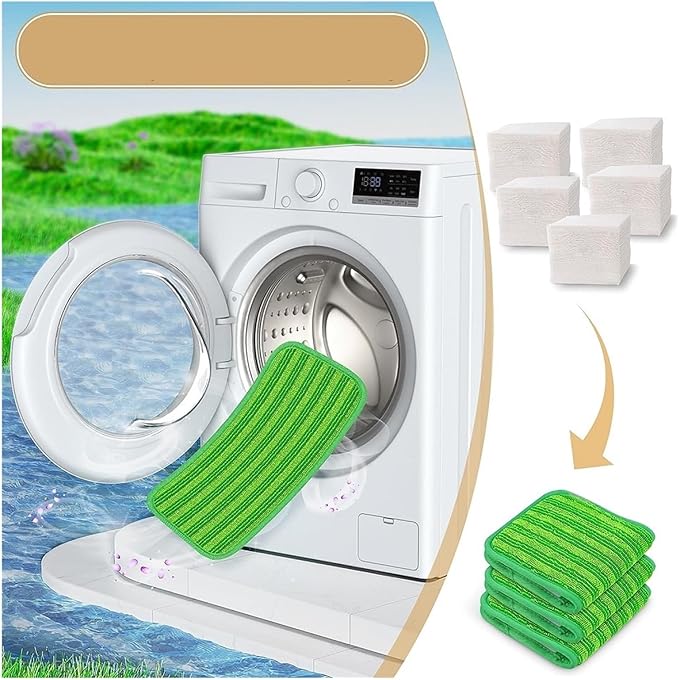 6PCS Reusable Mop Pads Compatible For SwifferSweeper Mops Washable Wet Dry Sweeping Cloths(12PCS)