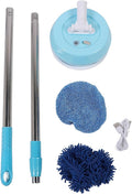 Cordless Electric Mop Cordless Power Mop with Flexible Head and Telescoping Rod Powerful Spin Cleaning for Floor Window Ceiling Includes 6Pcs Accessories for Home Use (Style 1)