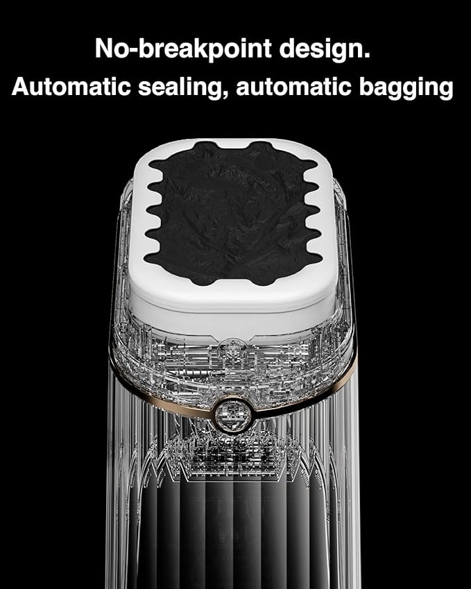 E1 Automatic Trash Can Refill RingsOfficial Self Changing Garbage Bag for E1 Touchless Sensor Smart Trash Can 6Pack - 150 Count (6 Months Supply)