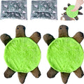 Floor Turtle Foot Mop 12/16/20/24'' Cute Double-Sided Turtles-Shaped Floor Cleaning Pad with Blanket Hands-Free Mop Washable Reusable Foot Cleaner for Dust and Hair Kitchen Bathroom (2Pcs20in)