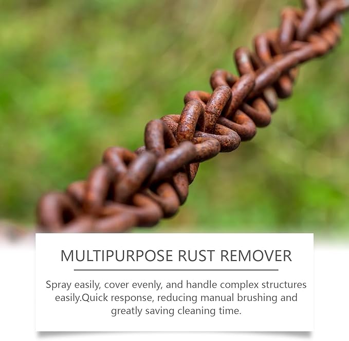 Multi-Purpose Rust Remover Spray Metal Stain &amp Yellowing Cleaner Gentle On Surfaces For Toilets Kitchenware Bathroom Hardware(2PCS)